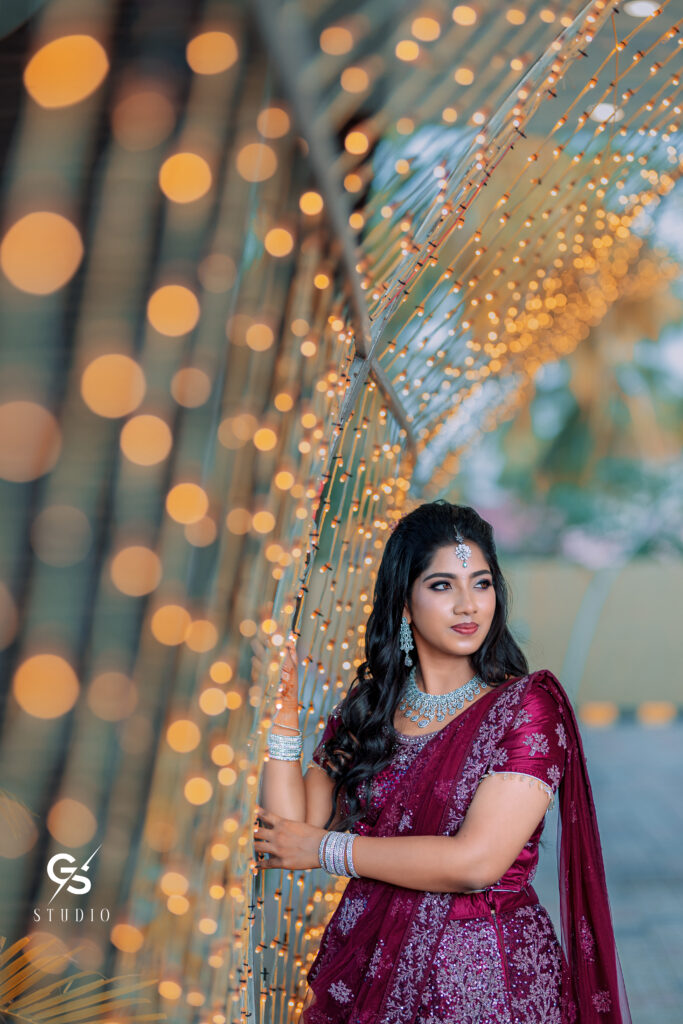 signature bridal makeup- saree drapping